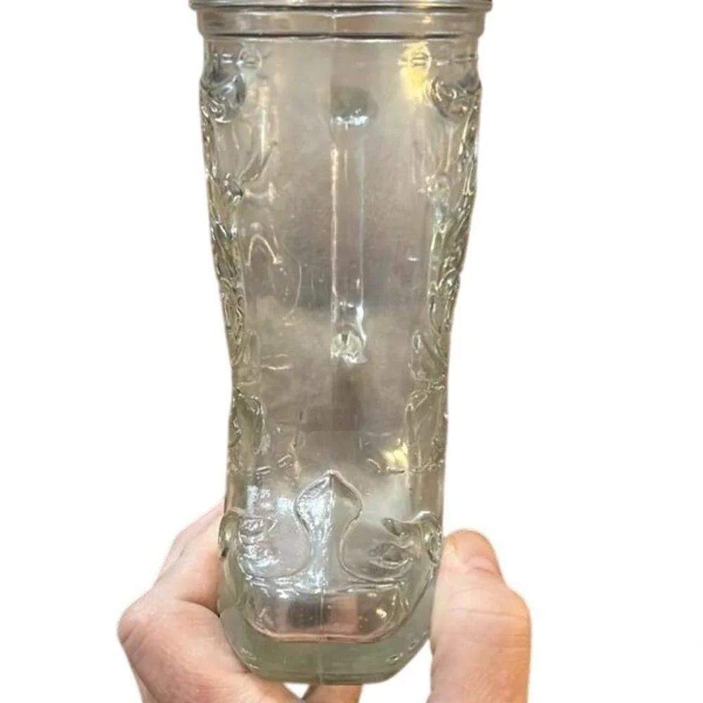 Vintage Glass Cowboy Boot‎ Mugs – Set of 2 Western Novelty Glassware